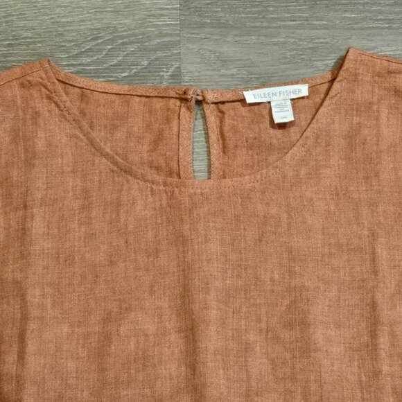 Eileen Fisher Tank Top Women's Size Large 100% Organic Linen Sleeveless EUC - Picture 2 of 7